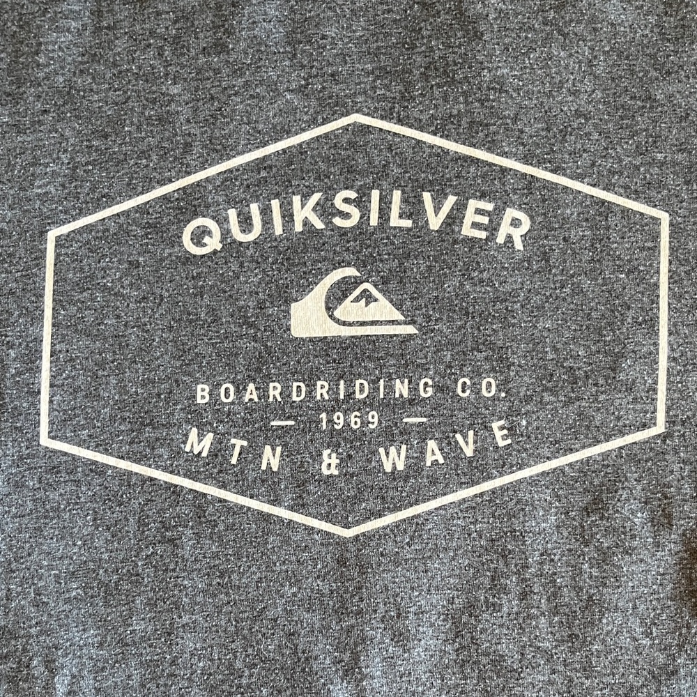 Quiksilver Charcoal Logo Tee